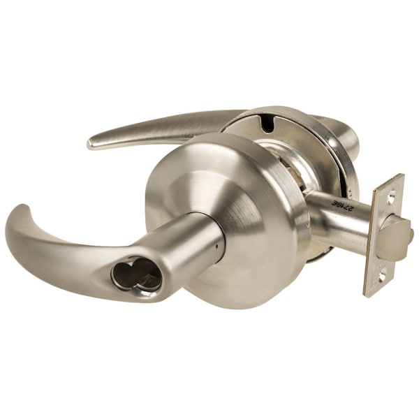 Schlage Grade 1 Classroom Lock, Omega Lever, Schlage FSIC Prep Less Core, Satin Nickel Finish, Non-Handed ND70JD OME 619 - main
